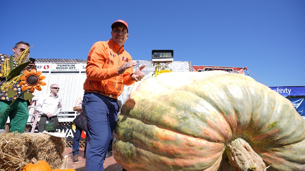 Minnesota man drives hauls giant pumpkin over 2,000 miles to California competition — CBS Bay Area (KPIX), San Rafael Community news