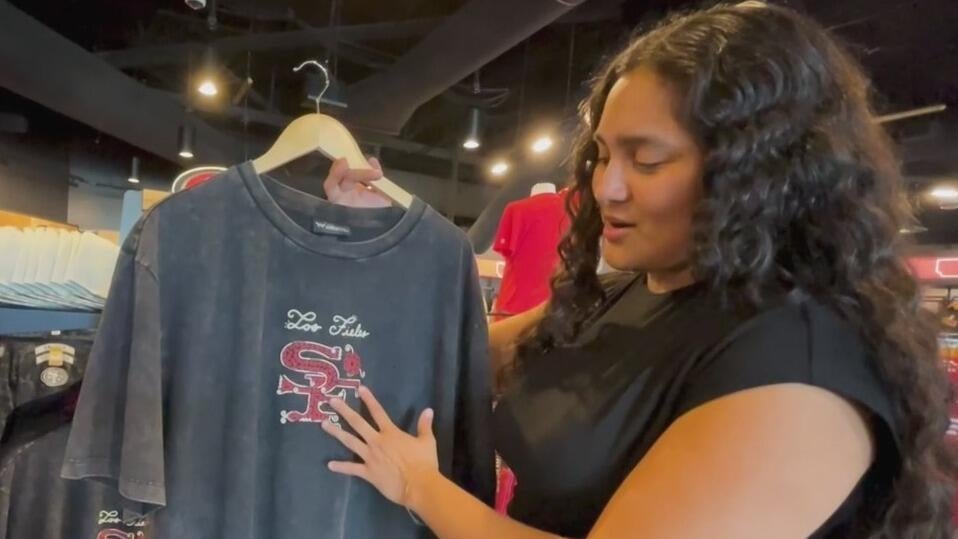 San Francisco 49ers unveil Latino Heritage Collection of team merchandise for "Los Fieles" — CBS Bay Area (KPIX), San Rafael Sports news