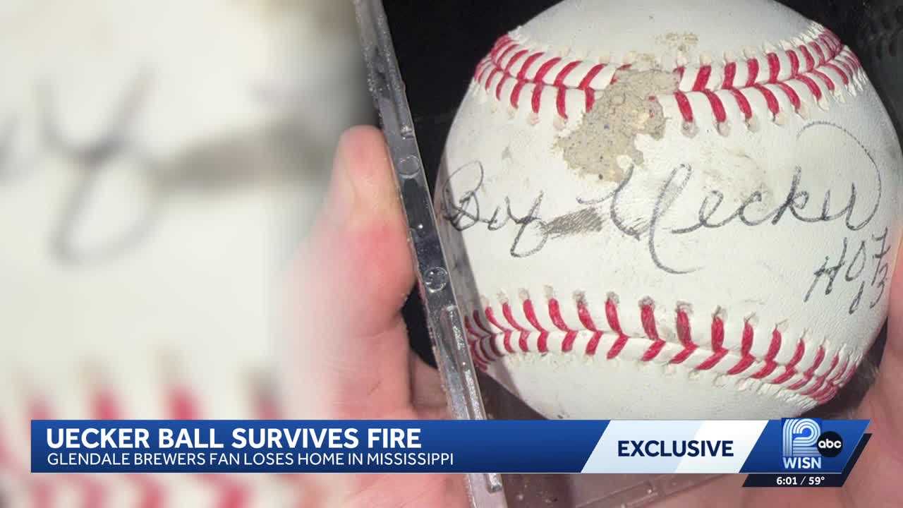 Cherished baseball signed by Bob Uecker survives Mississippi fire — WISN 12 Milwaukee, San Rafael Community news
