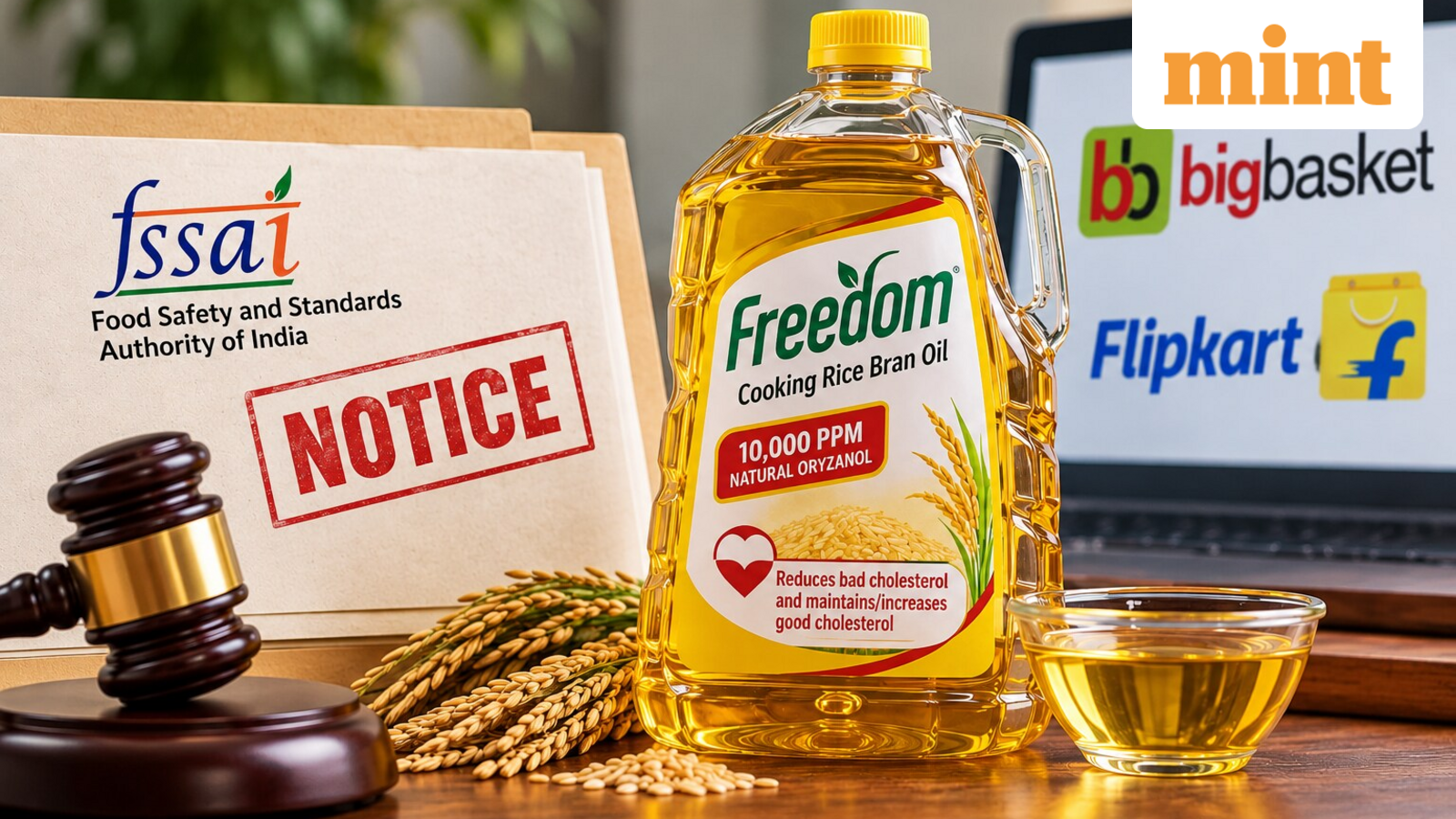 Freedom Rice Bran Oil under scrutiny: Why FSSAI issued notices to BigBasket, Flipkart — Mint India, San Rafael Technology news